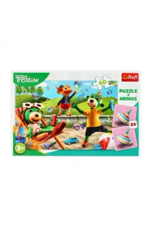 Puzzle 60 el + memos - Rodzina Treflików / Studio