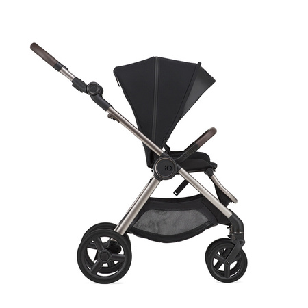 Anex IQ Premium New Transfarmation Wózek Głęboko-Spacerowy Smoky + 	Cybex Aton B2 i-Size Fotelik Samochodowy 0-13kg + Baza One Volcano Black