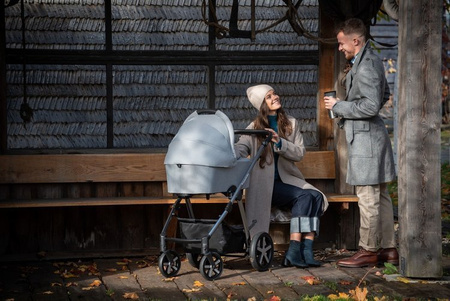 Baby Design Husky 2022 Wózek Głęboko-Spacerowy 	 117 Graphite Koła Pompowane 