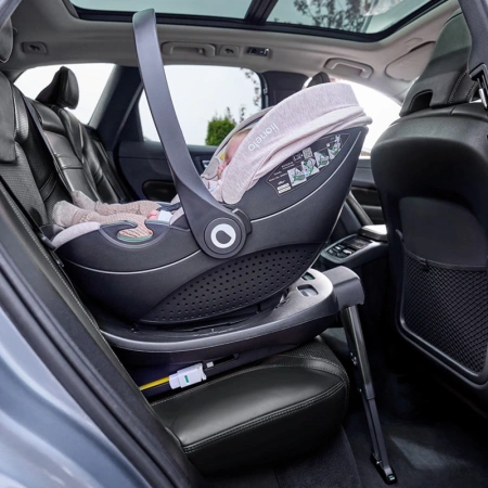 Lionelo Moxie i-Size z bazą Isofix - obrotowy fotelik samochodowy dla niemowląt 0-13 kg Pink Mauve