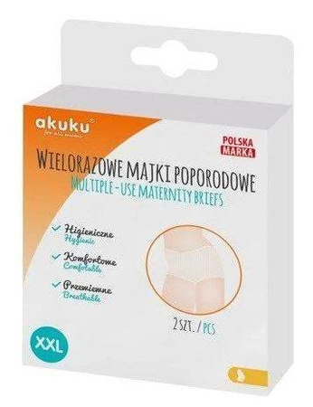 Akuku Wielorazowe Majtki Siateczkowe XXL