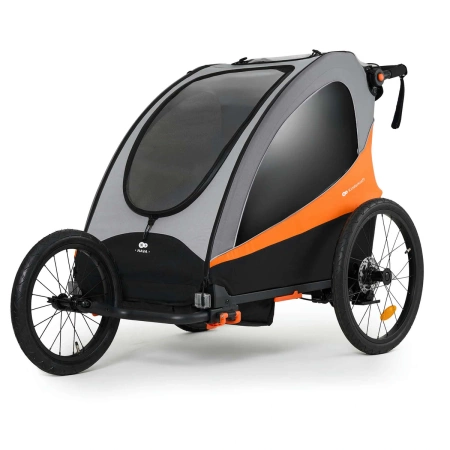 Kinderkraft Nava Przyczepka Rowerowa 3w1 Pomarańczowa