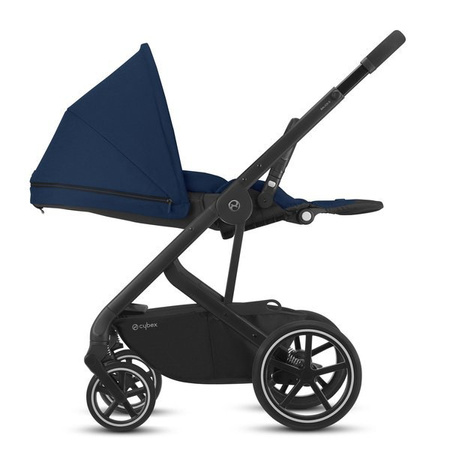 Cybex Balios S Lux Wózek Głęboko-Spacerowy Navy Blue - Czarna Rama 2022