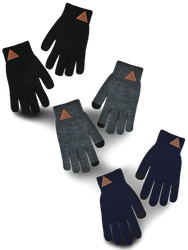 Noviti Rękawiczki Chłopięce 5p Akrylowe Dotyk Podwójne Rozmiar 18 Mix 1 sztuka