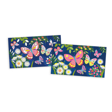 USZKODZONE OPAKOWANIE Janod Zestaw kreatywny Fluorescencyjny piasek Motyle 6+