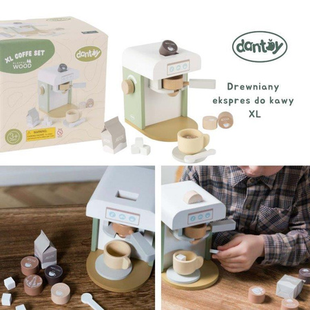 Dantoy Drewniany ekspres do kawy XL