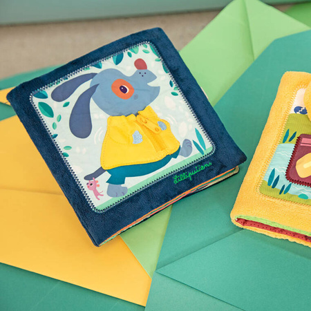 Lilliputiens Książeczka edukacyjna "Uczę się sam ubierać" Piesek Jules 18 m+