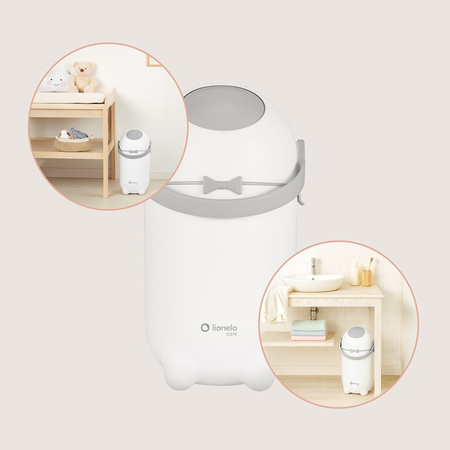 Lionelo Purebin Kosz na Pieluchy White
