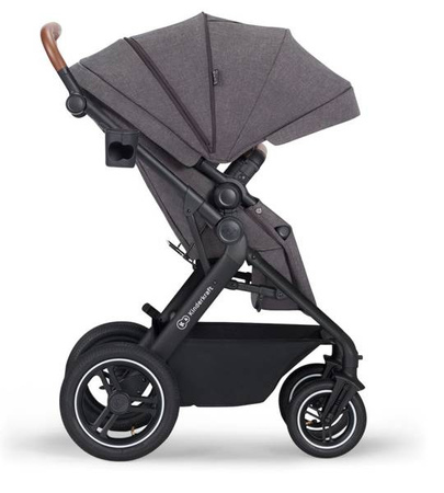 Kinderkraft B-Tour Wózek Głęboko-Spacerowy + Fotelik 0-13 kg Zestaw 3w1 Dark Grey