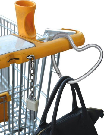 Dooky Hak/zaczep do wózka serce Matt Silver