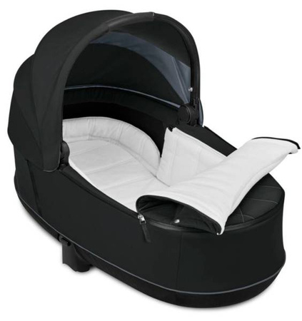 Cybex e-Priam 3.0 Rama ze Stelażem Siedziska + Gondola Wózek Głęboki Eco Onyx Black