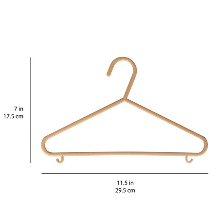 3 Sprouts EKO Wieszaki Dla Dzieci Brown 15szt.