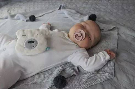 Szumisie Mini Termofor z Pestkami Wiśni Sensoryczny Miś Ecru
