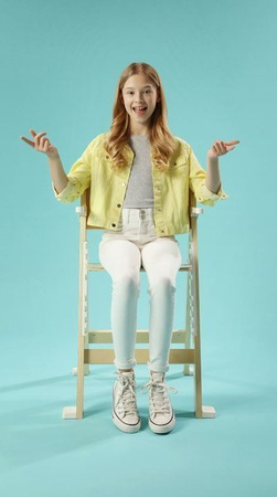 Lionelo Floris Krzesełko Do Karmienia Beżowe || Natural White