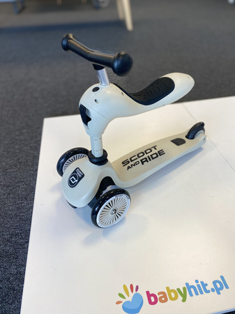 [OUTLET] Scootandride Highwaykick 1 Jeździk i Hulajnoga 2w1 1-5 lat  Ash