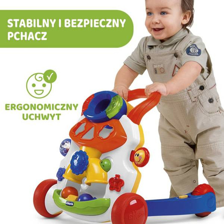 Chicco Grający Pchacz Biały