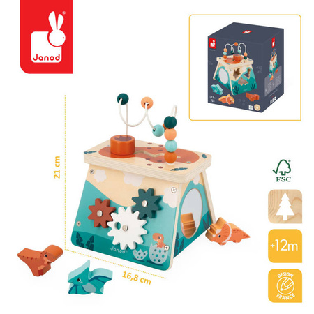 Janod USZKODZONE OPAKOWANIE Wielofunkcyjny wulkan edukacyjny Dinozaury 12 m+