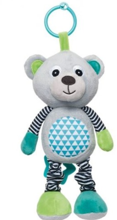 Canpol Bears 0+ Pluszowa Zabawka Z Pozytywką Szara 68/053