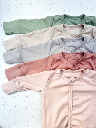 Poofi Pajacyk Rozmiar 56 0-2m Jasny Szary