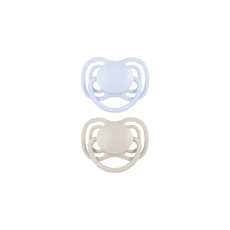 Canpol Babies Smoczek Silikonowy Symetryczny Dental Air 2 szt 0-6m 23/225_blu