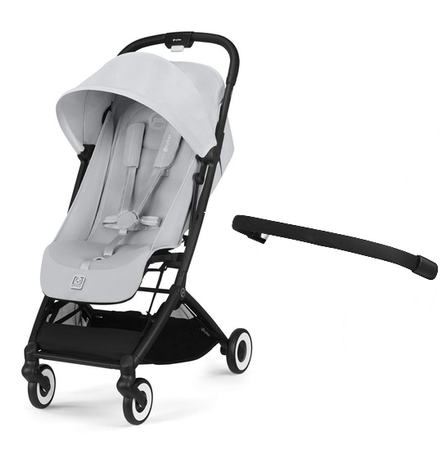 Cybex Orfeo Wózek Spacerowy Rama Black Fog Grey 2025 + Cybex Pałąk