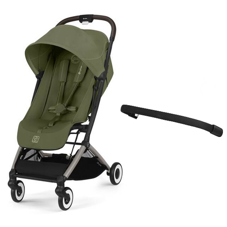 Cybex Orfeo Wózek Spacerowy Rama Taupe Moss Green 2025 + Cybex Pałąk