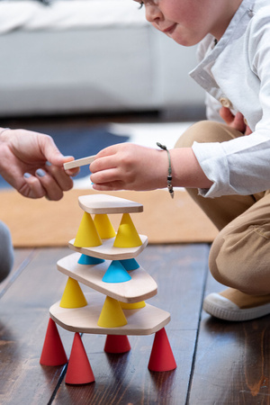 OPPI Kreatywny zestaw konstrukcyjny mały Piks Small 24  el. + Zestaw 24 kart kreatywnych 3+