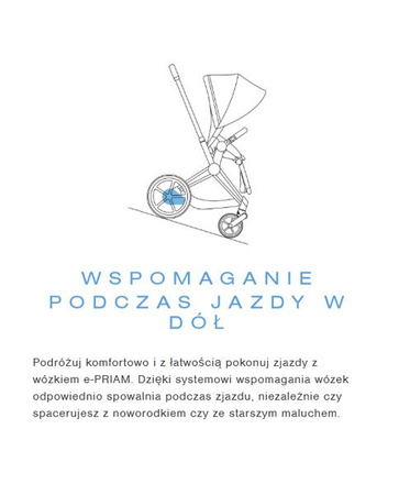 Cybex E-Priam Wózek Spacerowy - Edycja Jeremy Scott Cherub Blue by Jeremy Scott