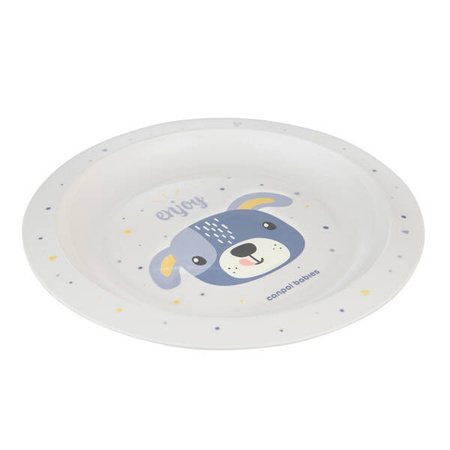 Canpol Babies Cute Animals Talerz Plastikowy Dla Dziecka 4/411_blu2 Niebieski