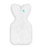 Love To Dream Swaddle Up Otulacz - rozmiar XS - biały, kosmos i napisy ETAP1 - 0.2 TOG Original