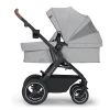 Kinderkraft B-Tour Mink Pro Wózek Głęboko-Spacerowy + Fotelik 0-13 kg Zestaw 3w1 Light Grey