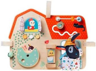 Lilliputiens Drewniana Tablica Manipulacyjna Farma 9m+