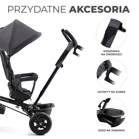 Kinderkraft Aveo Rowerek Trójkołowy Malachite Grey