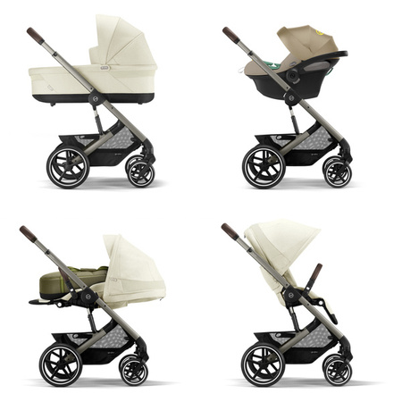 Cybex Balios S Lux Wózek Spacerowy Seashell Beige Rama Taupe
