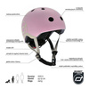 Scootandride Kask XXS-S Dla Dziecki 1-5 Lat  Rose