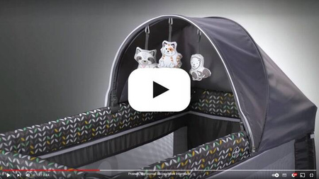 Lionelo Sven Plus Łóżeczko Turystyczne Grey Scandi