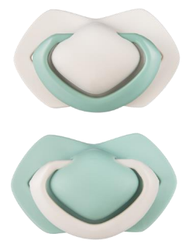 Canpol babies - Zestaw smoczków uspokajających silikonowych symetrycznych PURE COLOR 0-6m (2szt.) 22/644 Beige