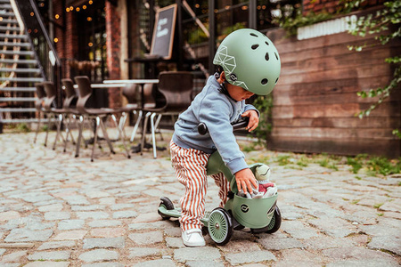 Scootandride Highwaykick 1 Lifestyle 2w1 Jeżdzik i Hulajnoga Trójkołowa z Zamykanym Schowkiem 1-5 lat Green Lines