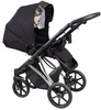Coletto Craft Wózek Głęboko-Spacerowy 2w1 C-06 Czarno-Srebrna Rama 