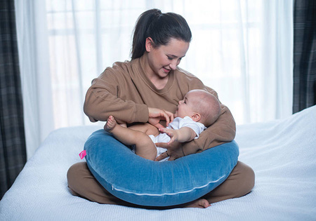 Motherhood Fasolka Premium Poduszka Do Karmienia Niebieska 2024