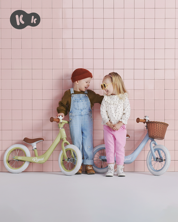 Kinderkraft Rapid Rowerek Biegowy z Koszykiem Zielony