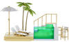 Rainbow High Color Change & Beach Club Playset Basen Zmieniający Kolor