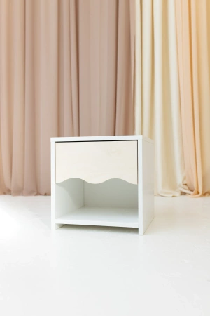 Baby Wood Wave Szafka Nocna Biała