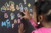 Micki Bluey Drewniane Magnetyczne Literki i Obrazki Edukacyjna