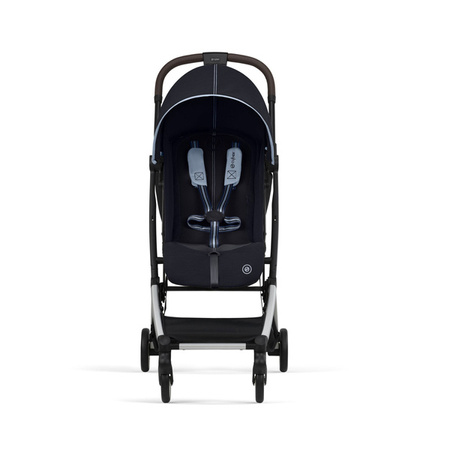 Cybex Orfeo Wózek Spacerowy Rama Srebrna Ocean Blue + Pałąk