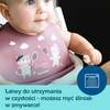 Canpol Babies Śliniak Sylikonowy z Kieszonka Bonjour Paris 74/027 Beżowy