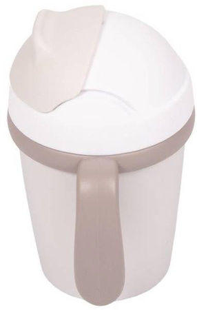 Bo Jungle Kubek do Picia ze Słomką BioPlastik CPLA Grey 