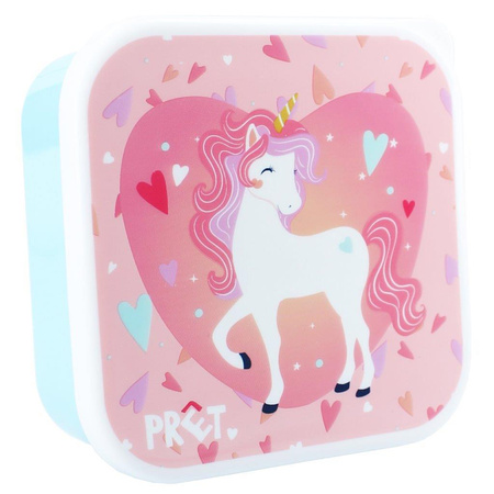 Pret Snack box śniadaniówka 3w1 Unicorn pink