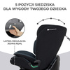 Kinderkraft Oneto 3 I-Size Fotelik Samochodowy 9-36 kg Graphite Black