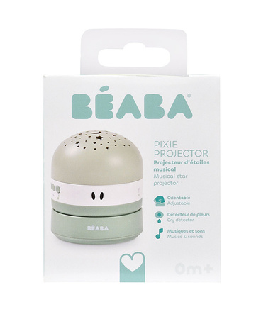 Beaba Projektor gwiazd z pozytywką i czujnikiem płaczu Pixie Sage green